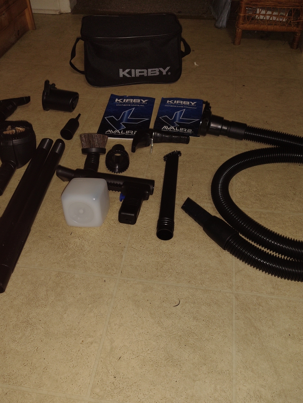 Kirby Avalir 2 Complete Attachment & Shampoo Accessory Kit w/ Hose, Bag & Manual